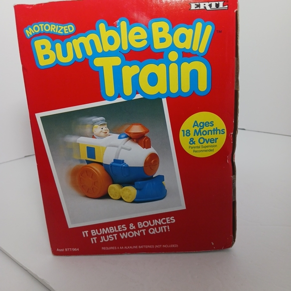 1995 ERTL Motorized Bumble Ball Train Toy - Picture 2 of 8